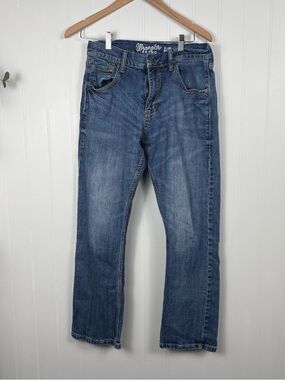 Wrangler Retro Slim Boot Jeans 31x30 Vintage Wash Western Denim